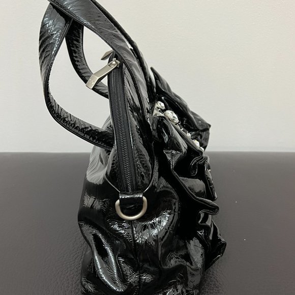 Renato Angi Venezia leather bow handbag. Made in Italy. - Picture 4 of 10